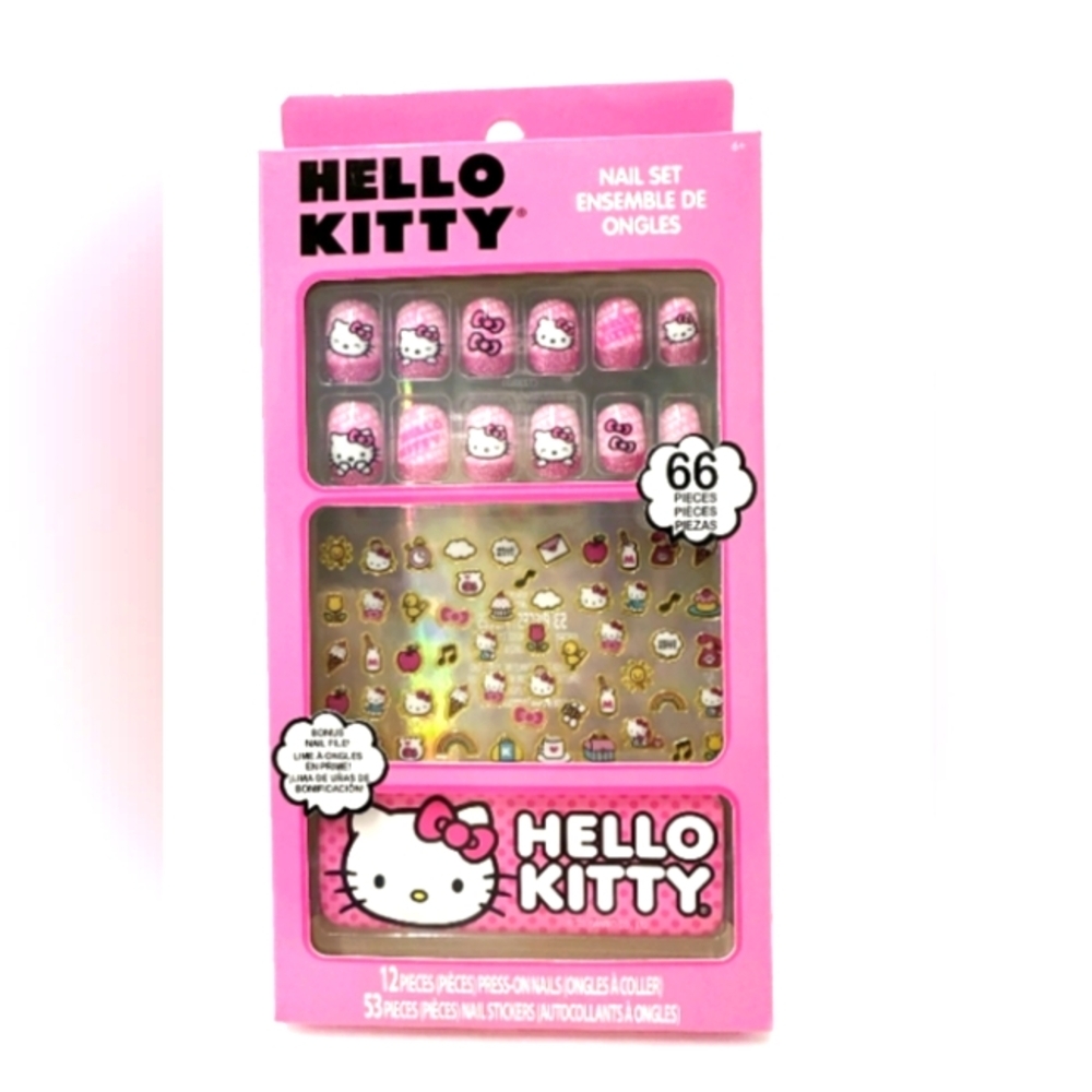 🐼🐼🐼Hello Kitty Press-On Nails And Nail Stickers